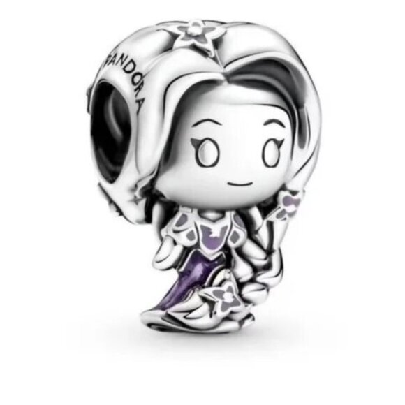Pandora Disney Sterling Silver Rapunzel from Tangled Princess Bracelet Charm - Picture 1 of 4